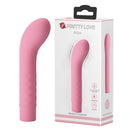 Pretty Love Atlas Silicone G-Spot Vibrator Pink showcased with packaging, designed for internal pleasure and G-spot stimulation.