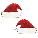 Freaking Awesome Glitter Santa Hat Nipple Cover Pasties featuring bright red glittery Santa hat designs.