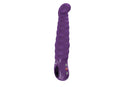 Fun Factory Patchy Paul G-Spot Vibrator Dark Violet showcasing flexible design and ribbed texture for G-spot stimulation.