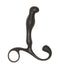 The 9's P Zone+ Prostate Massager in black, featuring ergonomic design and extra reach for targeted stimulation.
