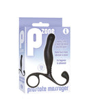 The 9's P Zone Prostate Massager in black, designed for ease of use and perineum pressure point stimulation.