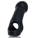 Oxballs Double Thruster Cock Sling Dildo Tar Ice featuring a smooth shaft and open base design.