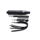 Isabella Sinclaire Deluxe Silicone eStim Wand Kit components: wand and silicone attachments for electrostimulation fun.
