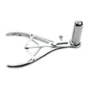 Isabella Sinclaire Anal Speculum shown with polished stainless steel finish and precise control for medical play.