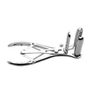 Isabella Sinclaire Anal Speculum, a shiny medical play instrument with rounded prongs and a precise control handle.