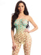 DREAM BODYSTOCKING TEAL/YELLOW-0