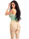 DREAM BODYSTOCKING TEAL/YELLOW-1