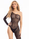 BLACK ASYMMETRIC STOCKING BLACK-0
