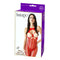 HALTER OPEN CUP BODYSTOCKING RED-1