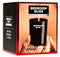 Bedroom Bliss vanilla scented massage candle in black jar, ideal for sensual moments and wax play