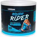 Lifestyles Rough Rider Studded Condoms 40 Count Jar