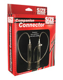 Size Matters Companion Dual Cylinder Pump Connector Clear packaging with two cylinder connectors for a hand pump.