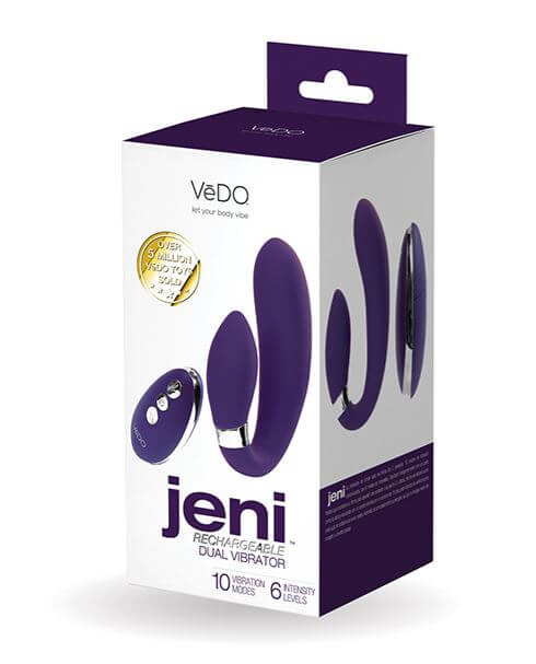 JENI C-SHAPED DUAL MOTOR VIBE WITH REMOTE - PURPLE-0