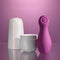 Playboy Jet Set Tapping Toy for Clitoral Stimulation with Self-Charging Case and Stylish White Travel Cover