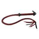 Strict Leather Premium Red and Black Leather Whip