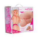 Jesse Jane Side Action Pussy and Ass Masturbator packaging featuring a compact replica and details.