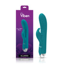 Viben Alluring Come Hither Rabbit Vibrator Ocean displayed with packaging, showcasing its unique design and features.