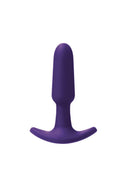 VeDO Bump Mini Rechargeable Silicone Butt Plug Purple designed for comfort and manageable stimulation.