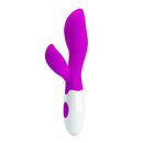 Pretty Love Newman Purple Silicone G-Spot Rabbit Vibrator with dual stimulation features and soft silicone body.