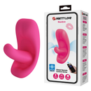 Pretty Love Hazelynn App-Controlled Vibrator Pink next to its packaging showcasing app connectivity and ergonomic design.