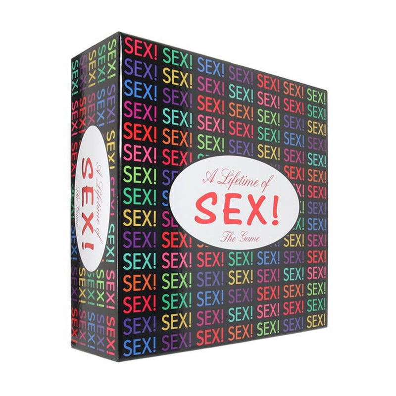 Lifetime of Sex Board Game by Kheper Games in colorful packaging to spice up relationships and add fun to game nights.