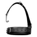 Master Series Leather Collar with Nose Hook Black, featuring a sturdy leather design and metal hook for control.