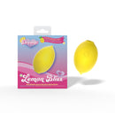 Dreamii Lemon Bliss Suction Clitoral Vibrator beside its playful lemon-shaped packaging
