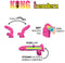 KONG BENDERZ DUAL DENSITY DONG 5IN PINK-2