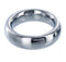 Master Series 2-inch stainless steel cock ring for enhanced sensation and longer erections, polished finish.