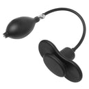 Master Series Inflatable Silicone Butterfly Gag Black showing adjustable pump and butterfly gag design.