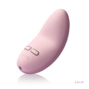 Lelo Lily 2 Waterproof Palm Massager Pink showcasing its elegant design and controls for enhanced pleasure.
