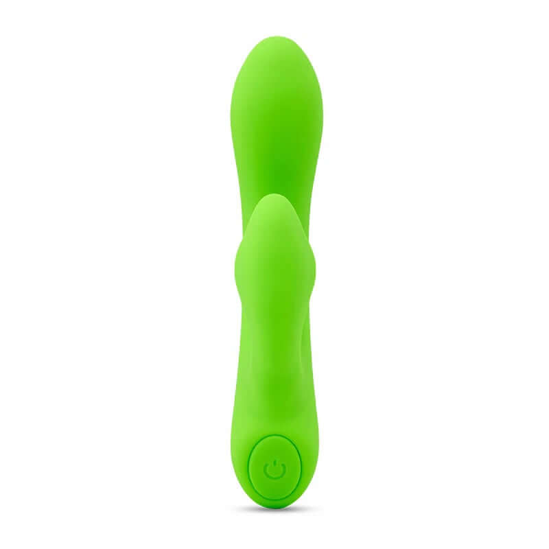 Sensuelle Nubii Jolie Mini Rabbit Vibrator in Lime Green with Dual Motors and Warming Feature