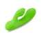 Lime green Sensuelle Nubii Jolie Mini Rabbit Vibrator with dual motor and warming feature for enhanced pleasure