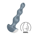 Satisfyer Lolli-Plug 2 Vibrating Butt Plug Ice Blue with dual-motor vibration for anal and prostate pleasure.