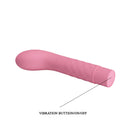 Pretty Love Atlas Silicone G-Spot Vibrator Pink featuring vibration button for ultimate pleasure.