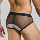 MaleBasics MOB Maitre D Brief Costume Black Small showcasing a form-flattering fit with detailed design elements.