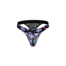 Hazy Dayz Jock Mushroom L/XL by Male Power, blacklight-responsive sheer mesh jockstrap with vibrant mushroom prints.