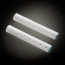 Male Edge Basic Penis Enlarger Extender Kit parts, featuring two high-quality silicone rods with holes.