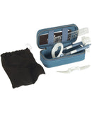 Male Edge Basic Penis Enlarger Extender Kit in blue carry case with accessories for comfortable enlargement routine.