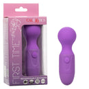 First Time Rechargeable Massager in Purple with Packaging