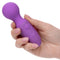 First Time Rechargeable Massager in Purple held in hand