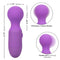 First Time Rechargeable Massager in Purple with 10 vibration functions, flexible neck, and compact design