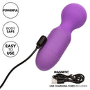 Purple First Time Rechargeable Massager with Magnetic USB Charging Cord, Powerful, Body Safe, Easy to Use for Personalized Pleasure