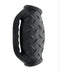 Oxballs MASTERJACK Double Penetration Stroker - Black Ice with handle for secure grip and textured surface for varied sensations
