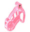 KINK CHASTITY SERIES LOCKING COCK CAGE M PINK-0