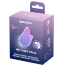 Satisfyer Mermaid Vibes Air Pulse Vibrator packaging showcasing its unique design and features for intense clitoral pleasure.