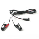 Zeus Electrosex Electro Sex Clamps Black wire connections with red and black clamps for electro stimulation.