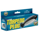 Zeus Electro Torpedo Plug Large packaging displaying its features and dimensions.