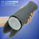 Milk Master Ultimate Automatic Milker Masturbator showing triple motors for customizable stimulation