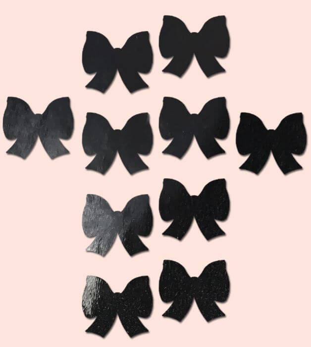 MINI BODY PASTIES 10PK FAUX PLEATHER BLACK-1